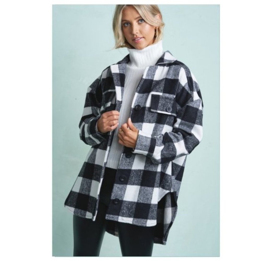 Plaid Shirt Jacket